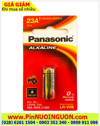 Pin chuông cửa Panasonic A23 alkaline 12V, dùng thay pin Chuông cửa chính hãng Panasonic|Có sẳn hàng